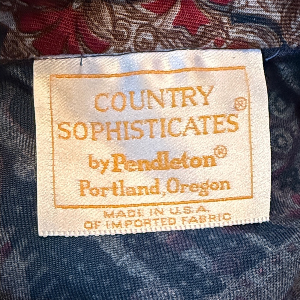 Pendleton Women's Red and Blue Patterned Blouse #… - image 6